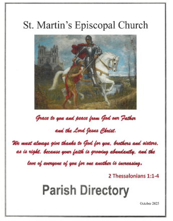 Parish Directory Update Edition Available Now 