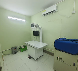 Digital X-ray room for cats and dogs at Furmillion Veterinary Clinic, Mohammadpur, Dhaka