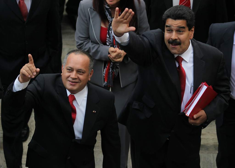 El 'capo' Cabello, a la izquierda, y el dictador Maduro, a la derecha