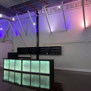 Event space interior photo at The West Venue, Atlanta event space and wedding venue in West Midtown Atlanta – wedding hall for corporate events and social event space