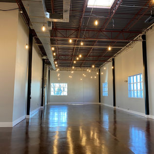 The West Venue interior at The West Venue, Atlanta event space and wedding venue in West Midtown Atlanta – wedding hall for corporate events and social event space