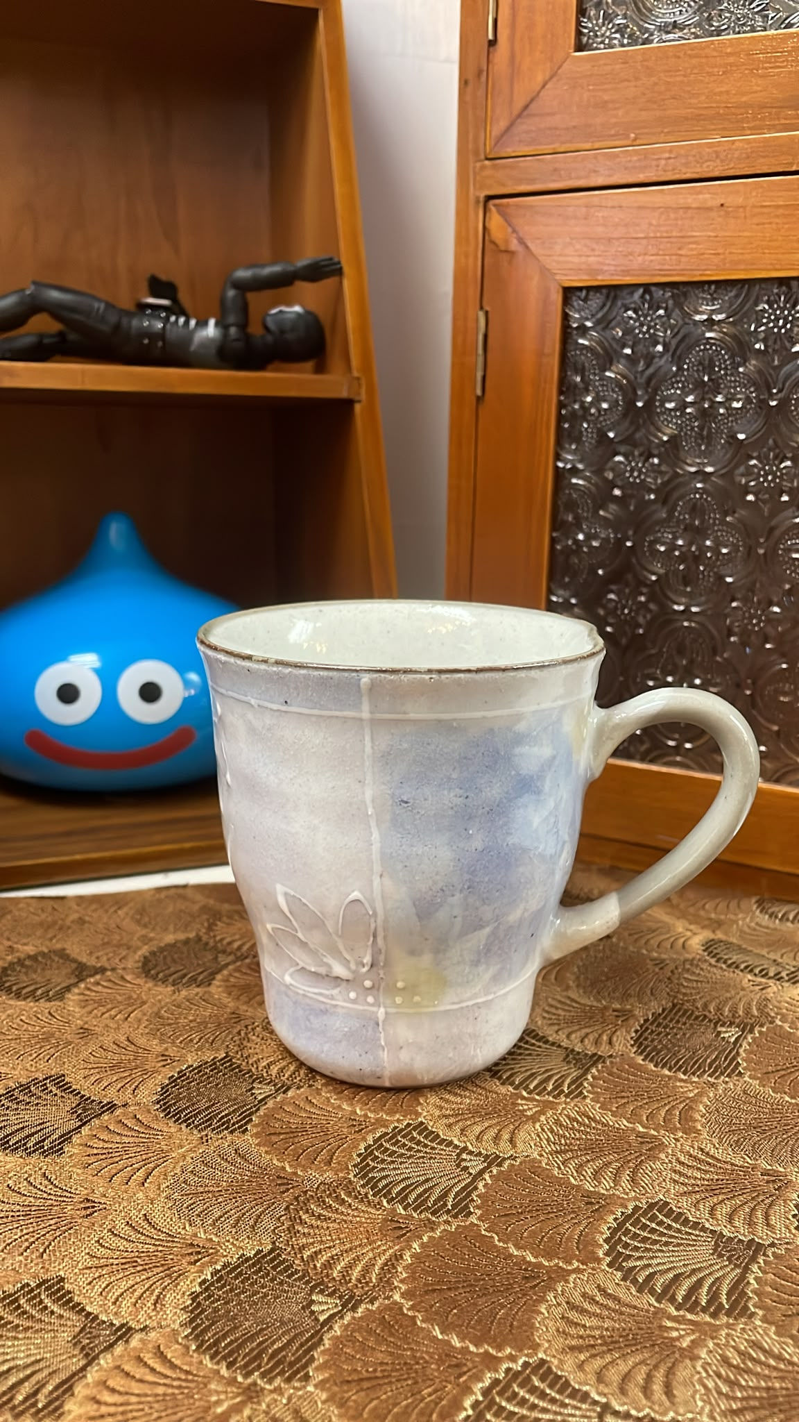 一久 美濃燒 馬克杯,花格紋圖案