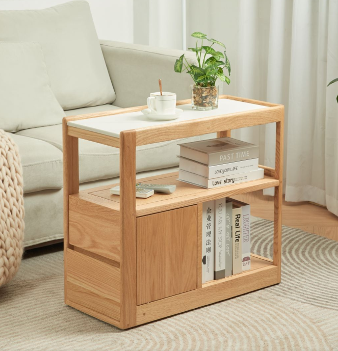 Thumbnail: FRAIS-美國FAS級橡木活動式岩板窄身儲物櫃