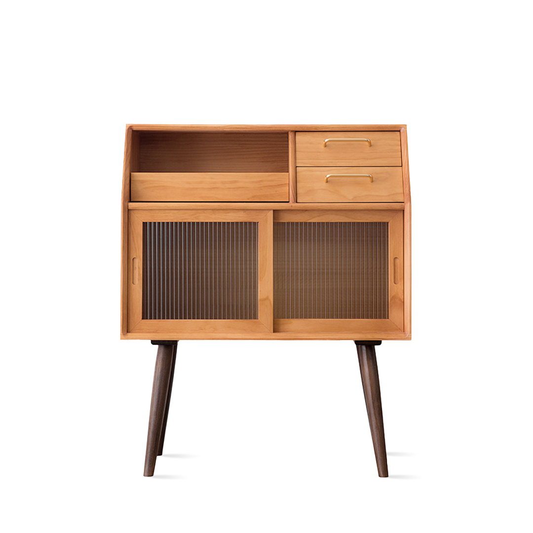 WOODTAG-手工製實木高腳餐邊櫃(可訂造/可改色)