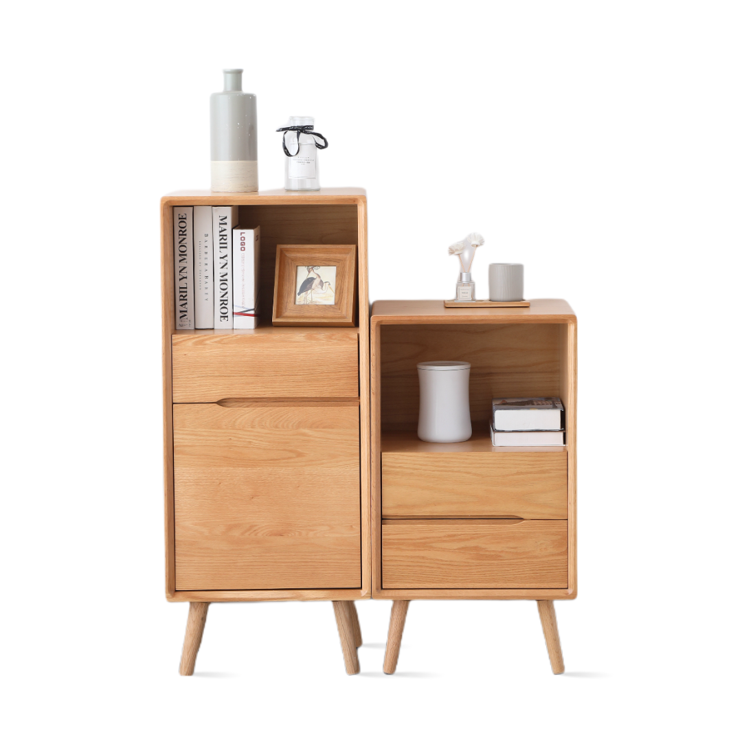 FRAIS-美國FAS級橡木實木邊櫃/酒櫃(79/105cm)