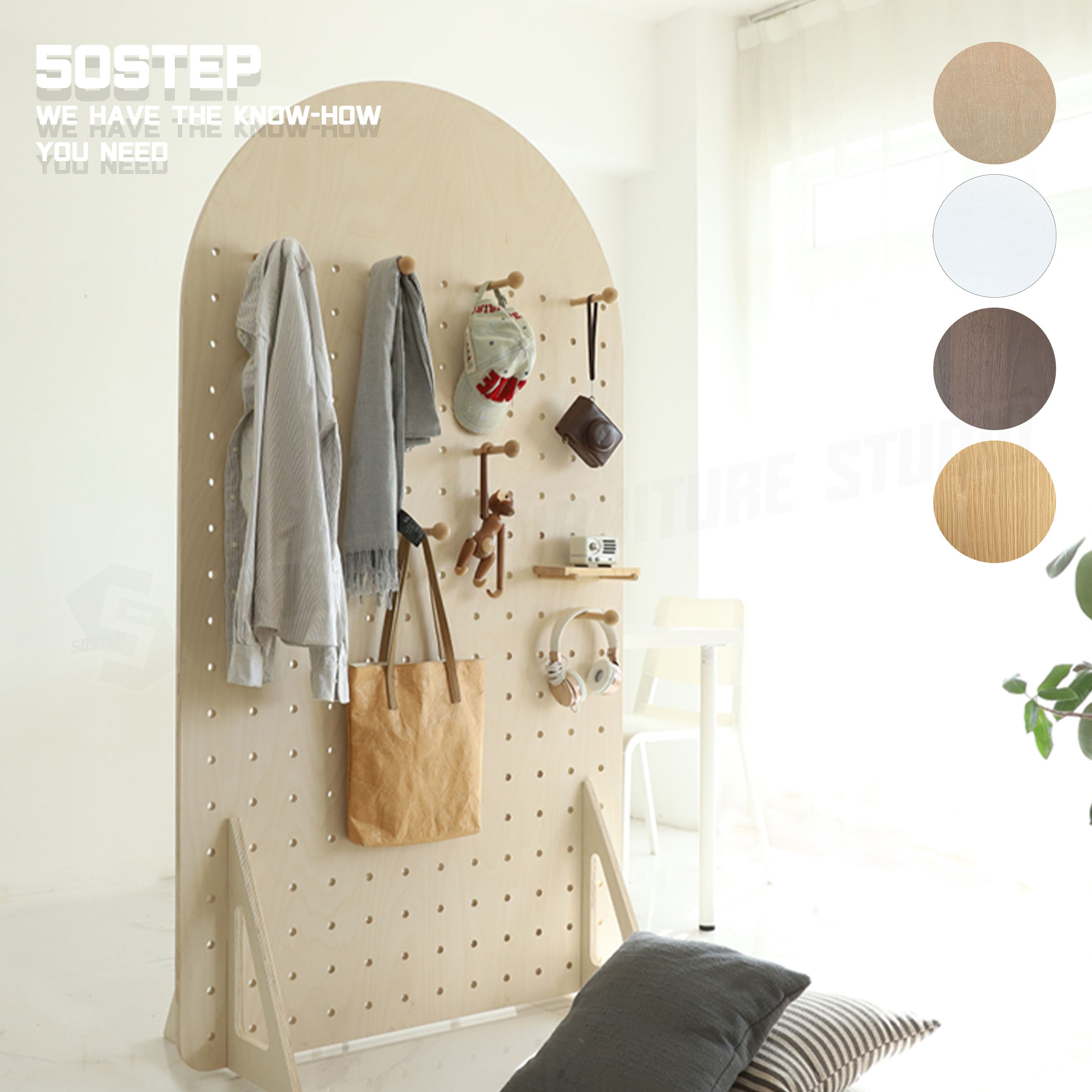 MUR Pegboard Room Divider, Custom-made 全新可訂造日式家居收納洞洞板窿窿板屏風