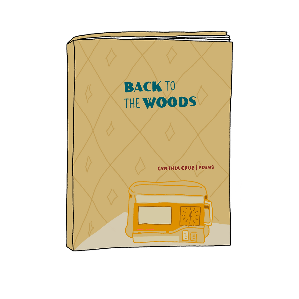 Cover art, a small clock radio and vintage wallpaper background