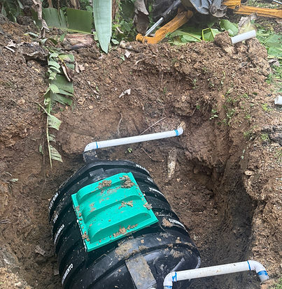 Septic tank installation in Bocas del Toro