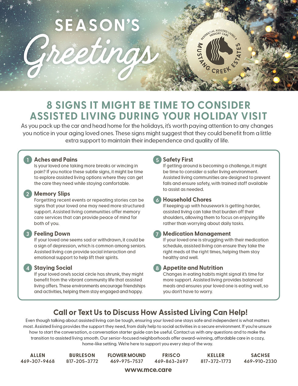 Tips on assisted living for seniors: 8 signs it might be time to consider assisted living during your holiday visit