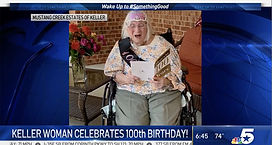 Keller Resident Celebrates her 100th Birthday