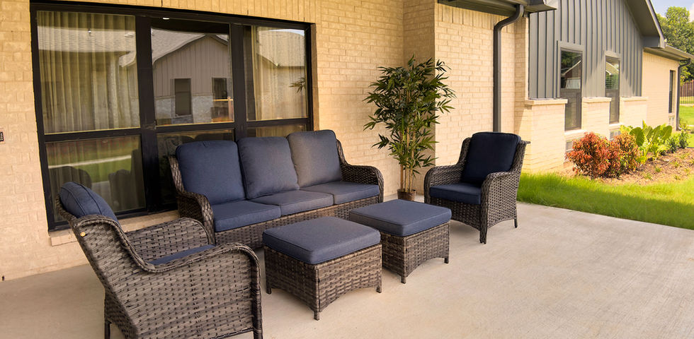 Exterior Patio at Mustang Creek Estates Flower Mound
