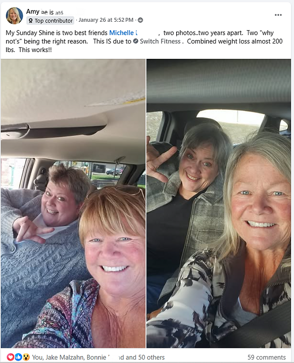 Michelle and Amy Results