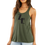 Thumbnail: EB8800z Flowy Racerback Tank w/ Black Zodiac Initials
