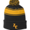 Thumbnail: STC28z Stripe Pom Pom Beanie w/ Zodiac Logo