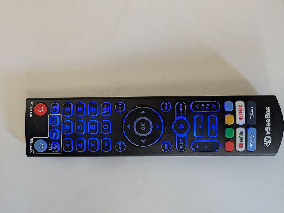VSEE "BACKLIGHT" REMOTE