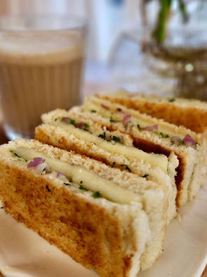 Prakash coffee house's famous Grilled Paneer sandwich