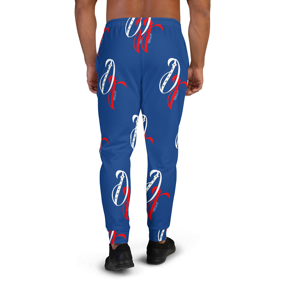 Thumbnail: Donovan James - Blue-Red Jay - Men's Joggers