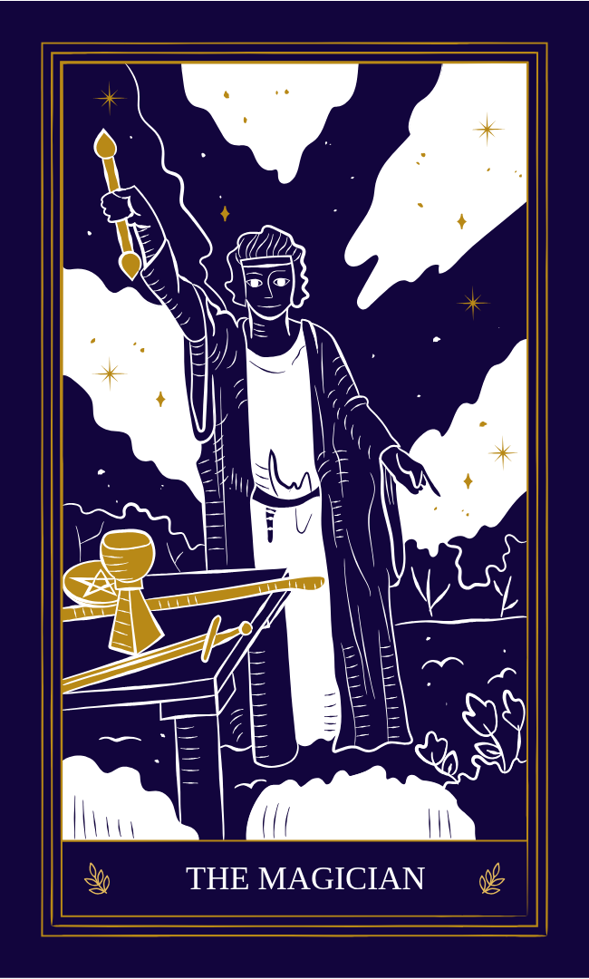 The Magician Major Arcana Tarot Card by Richard Knight