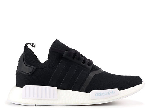 nmd r2 primeknit white black