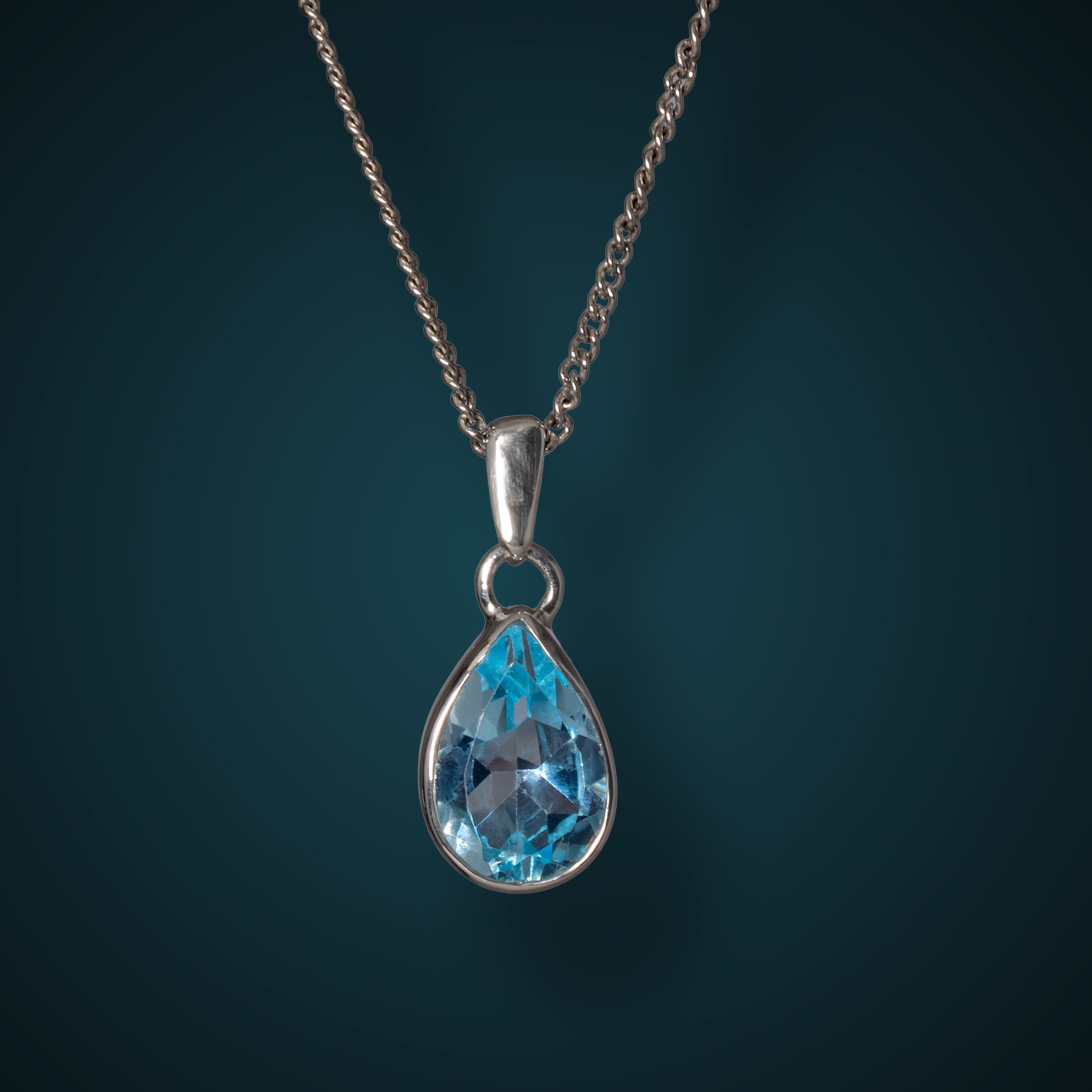 Hanger druppel topaz