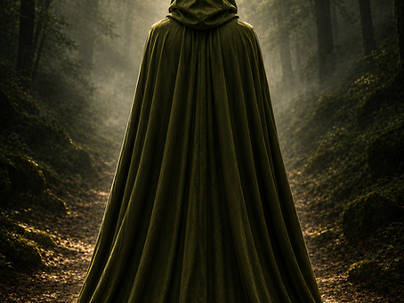 Capa Verde Oliva - Guardião da Ordem da Luz 