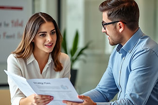 A professional consultant presenting a p