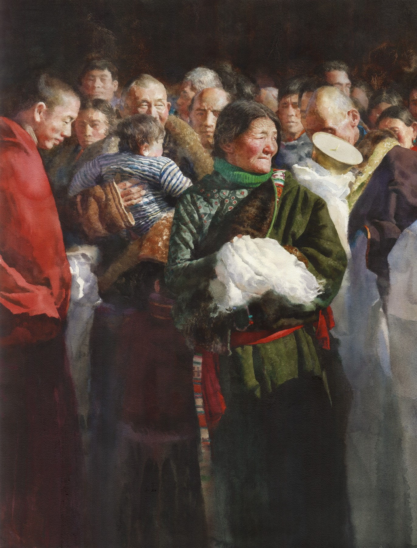 Prayers(detail) by Tianya Zhou