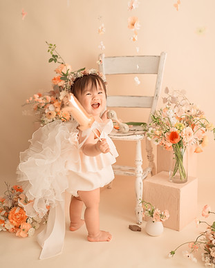 神奈川県　バースデーフォト　スマッシュケーキ　ミルクバス