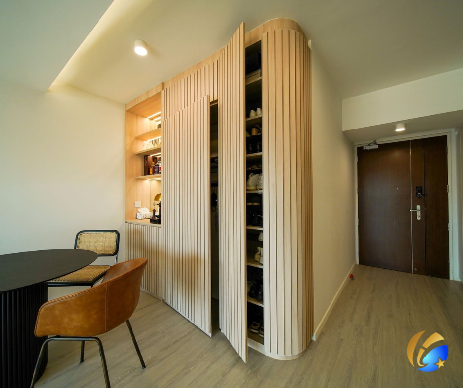 Bespoke Storage Carpentry Tailored to Client Preferences by Cosmos Decor Professional Renovation and