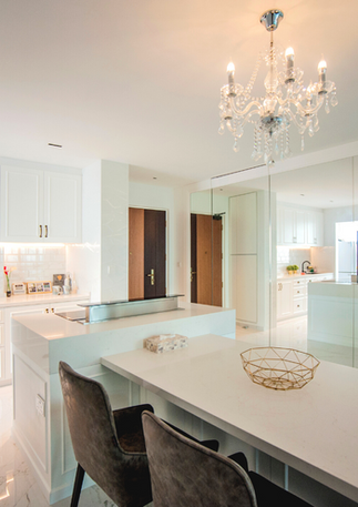 Home renovation and kitchen custom carpentry at Skyline Residences Bukit Merah