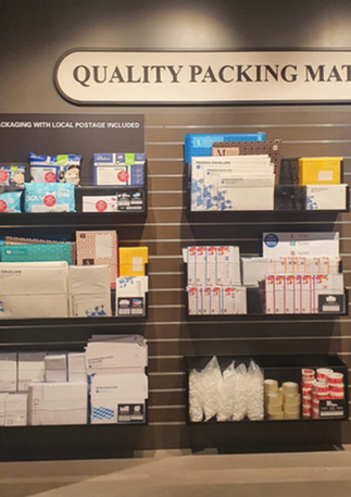 Commercial carpentry for display rack at SingPost Terminal 2 Changi Airport