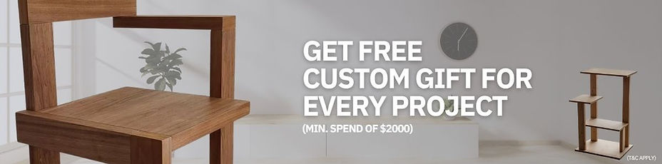 Custom Free Carpentry Gift by Cosmos Decor Renovation and Carpentry Singapore