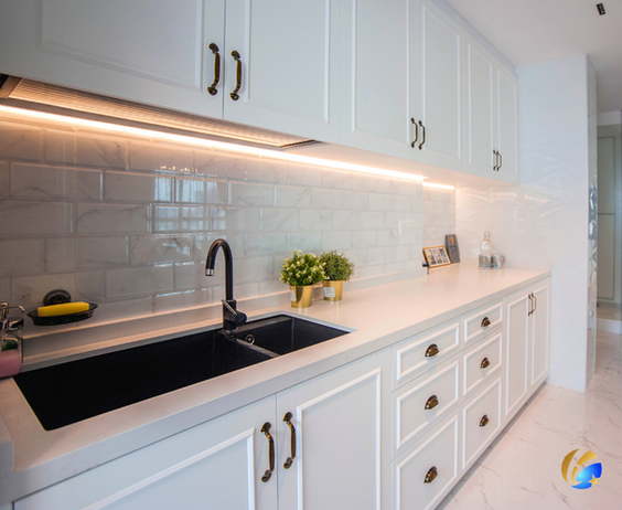 Home renovation and kitchen custom carpentry at Skyline Residences Bukit Merah