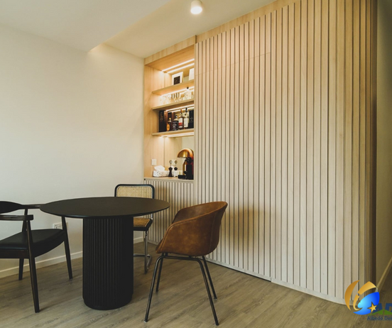 Home renovation and living room custom carpentry at 1B Cantoment Road Outram