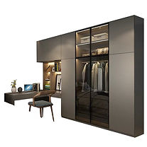 Customized Luxurious Closet with Dressing Table customized wardrobe by Cosmos Decor renovation, custom carpentry & interior design in Singapore