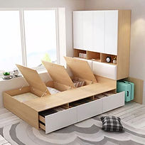 Customized tatami japanese bedroom set by Cosmos Decor renovation, custom carpentry & interior design in Singapore