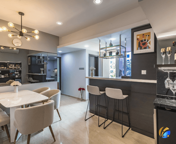 Premium Dining Area Cabinet for Lasting Quality by Cosmos Decor Renovation and Custom Carpentry Sing