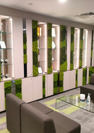 commercial renovation and custom carpentry for display rack and sitting area at Ulu Pandan Community Centre