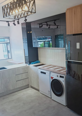 home renovation and kitchen custom carpentry at Fernvale Link Sengkang