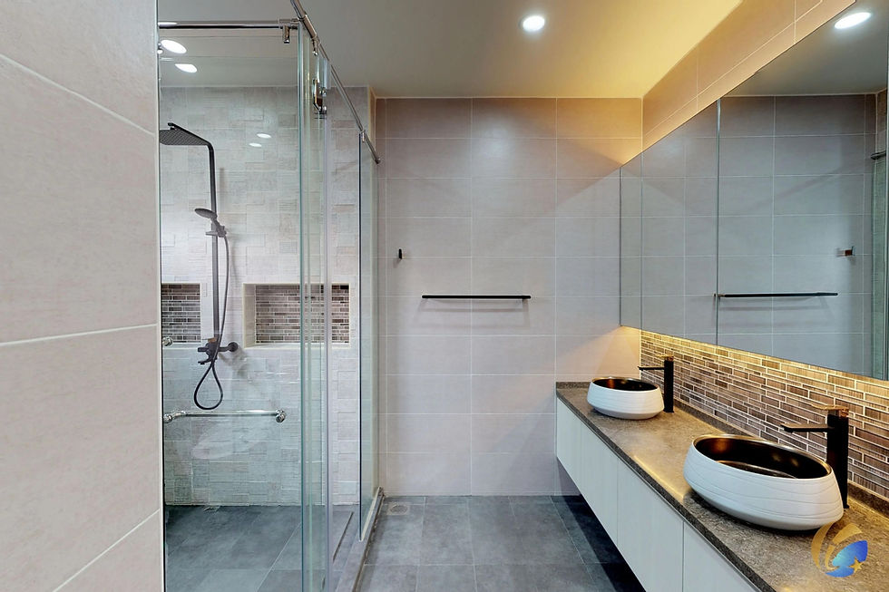 Singapore Bathroom Renovation Trends 2025 by Cosmos Decor custom carpentry and renovation Singapore