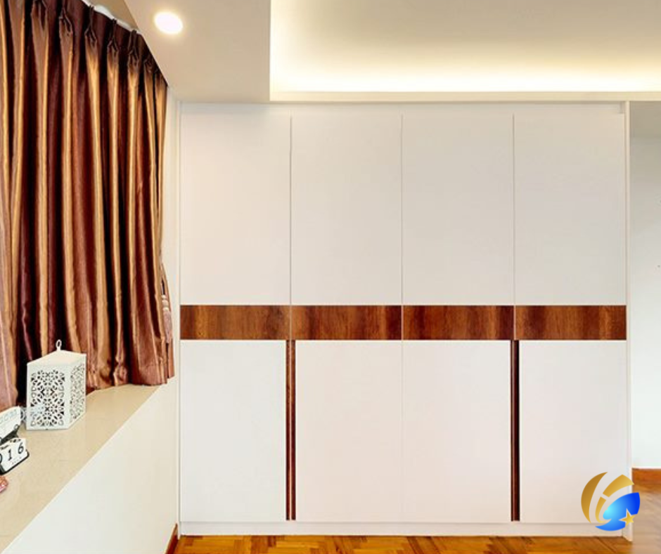 floor-to-ceiling custom made wardrobe by Cosmos Decor Carpentry Service Singapore