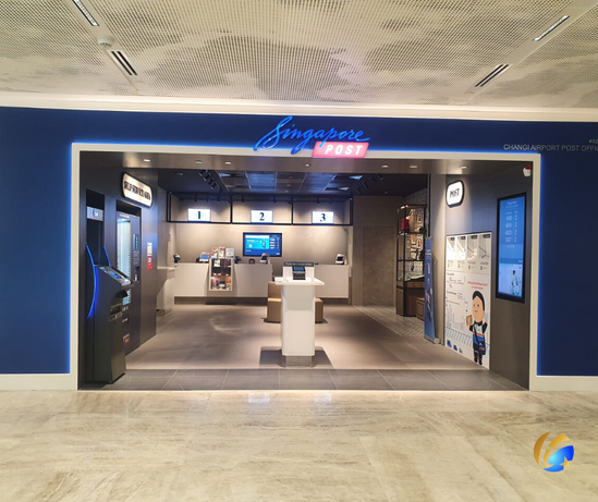 Commercial carpentry at SingPost Terminal 2 Changi Airport