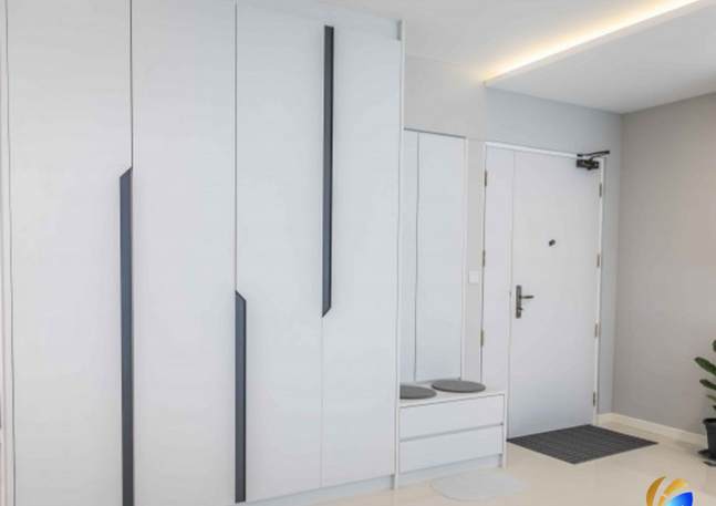 home renovation and shoe rack custom carpentry at Blk 494H Tampines St 45