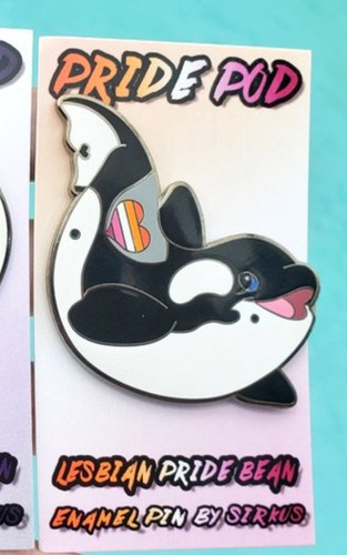 Pride Pod: Lesbian Pride Enamel Pin | ArtSea Animal