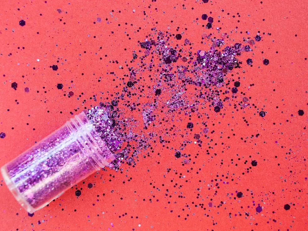 Glitter from makeup. Source : The guardian