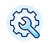 Blue Gear and Wrench Icon.png