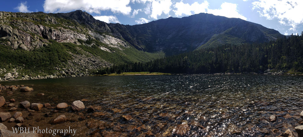 Mt. Katahdin and Knife's Edge trail from Chimney Pond.