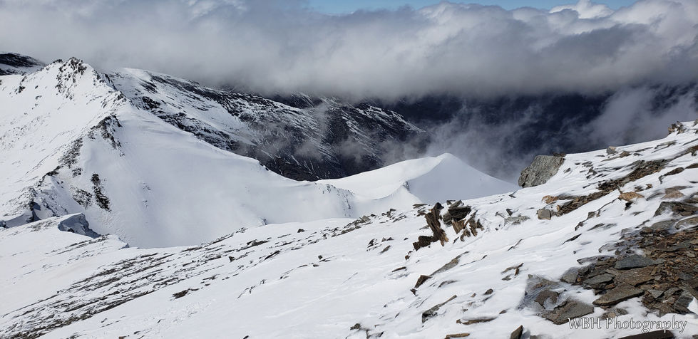 Snowy mountains of Sierra Nevada in Spain.