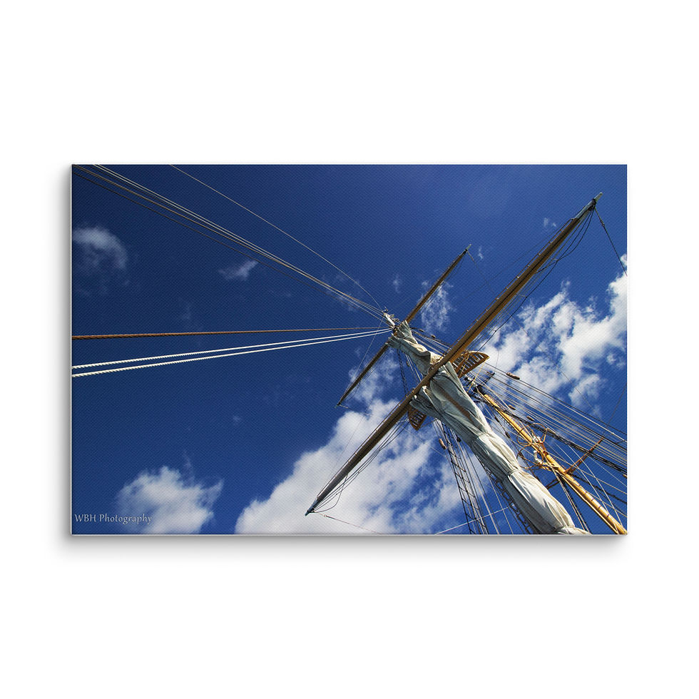 Thumbnail: Mast Against Blue Sky (Canvas)