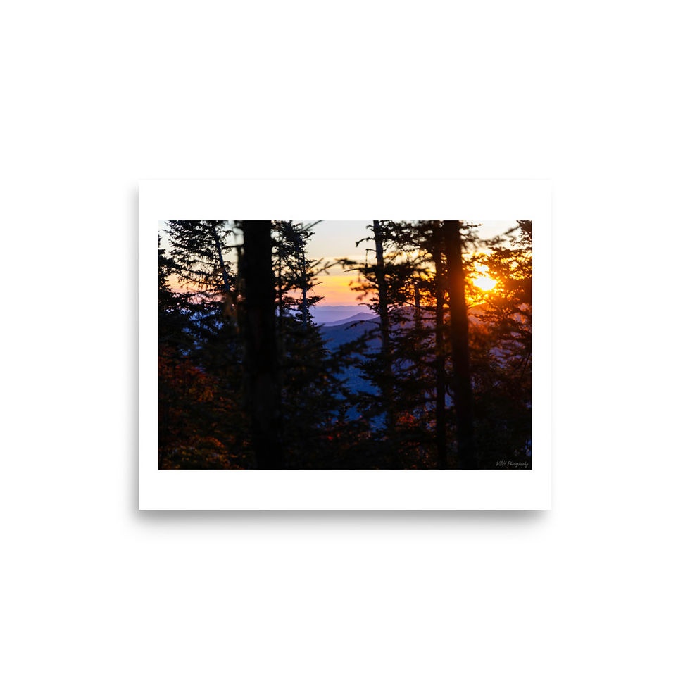 Thumbnail: White Mountain Sunset (Glossy print